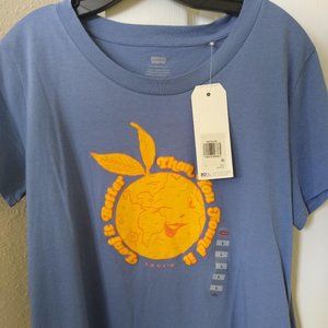 New Levi's Earth Love Cropped T-shirt